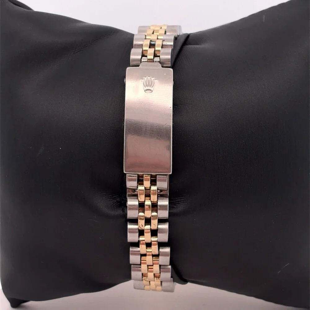 Vintage Rolex Oyster Perpetual 6724 Zephyr Dial Two Tone Ladies Watch